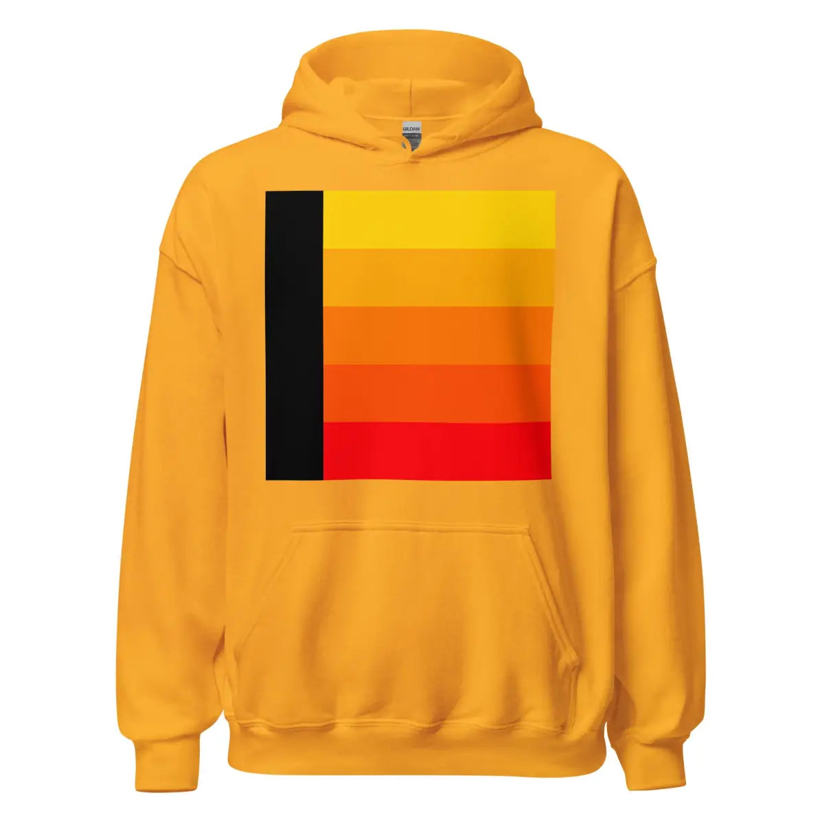 Orange Gradient AI Hoodie 3 (unisex) - Gold / S