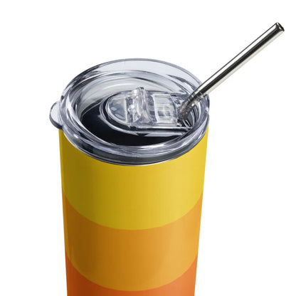 Orange Gradient AI Stainless Steel Tumbler