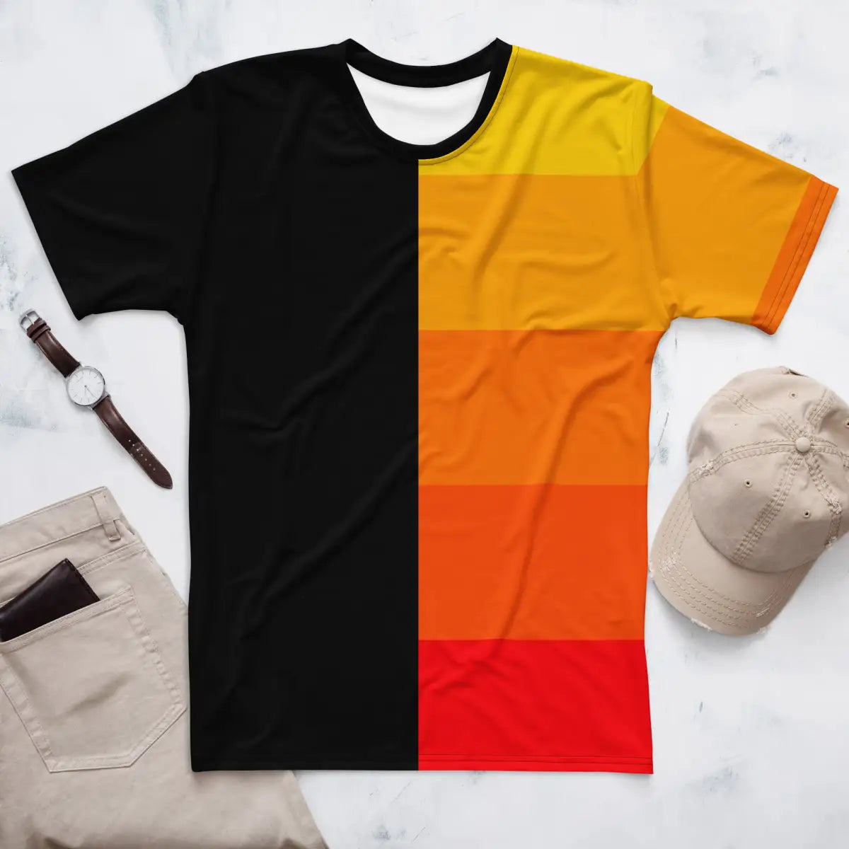 Orange Gradient AI T-Shirt (men)