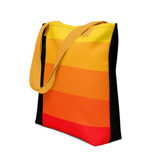 Orange Gradient AI Tote Bag - Yellow