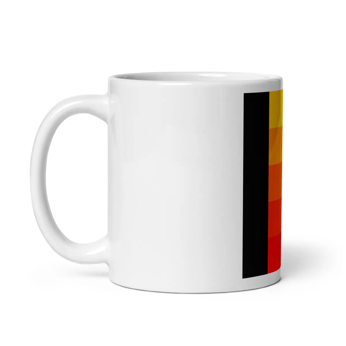 Orange Gradient AI White Glossy Mug