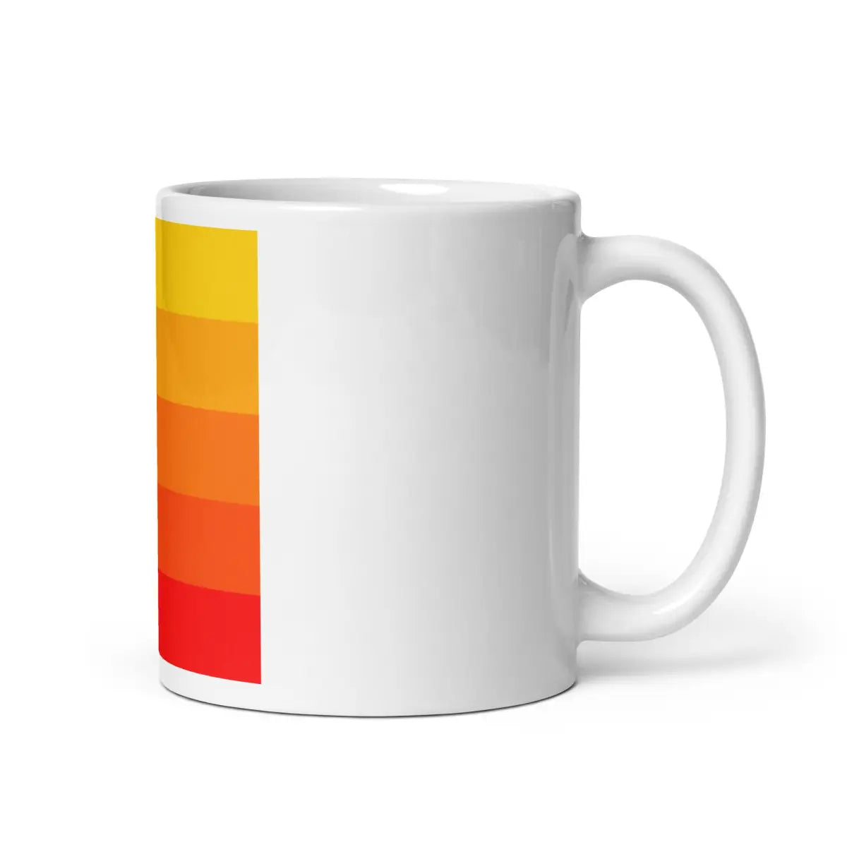 Orange Gradient AI White Glossy Mug