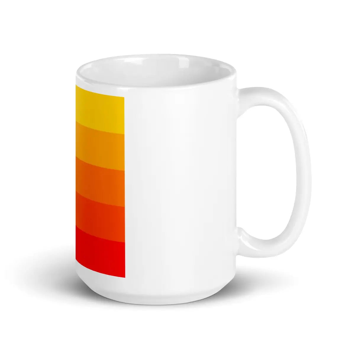 Orange Gradient AI White Glossy Mug