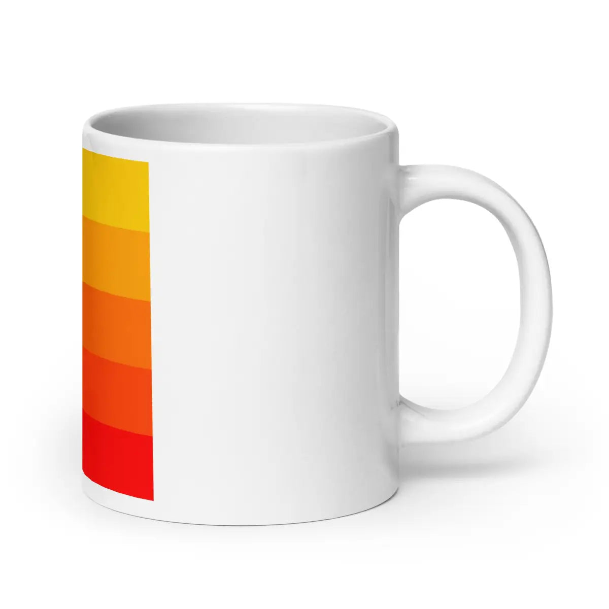 Orange Gradient AI White Glossy Mug