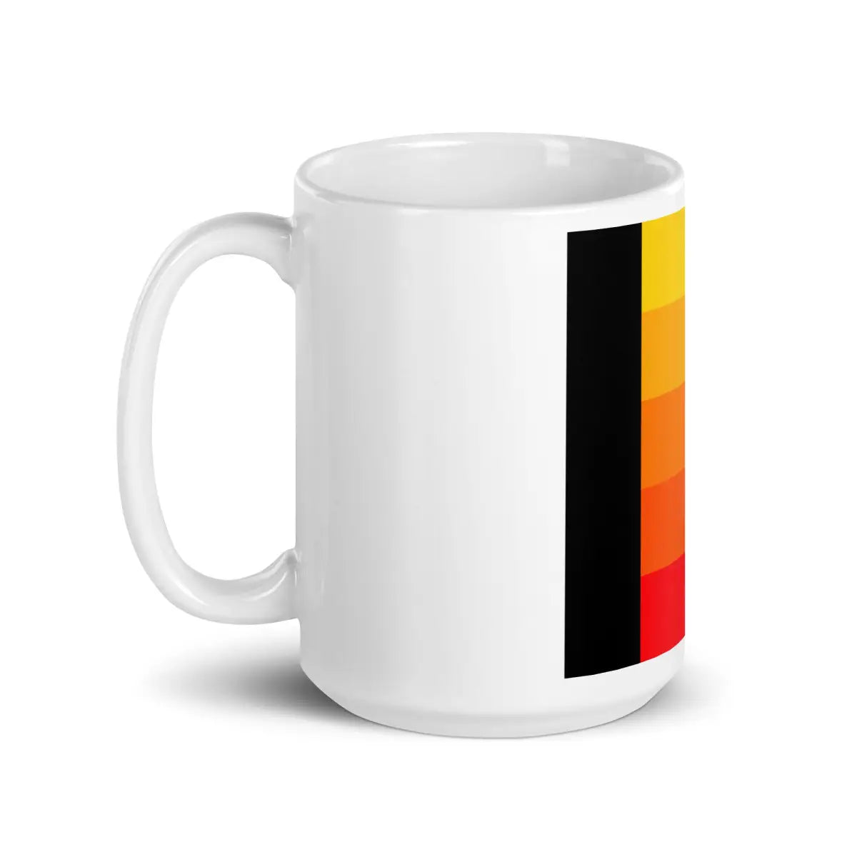 Orange Gradient AI White Glossy Mug