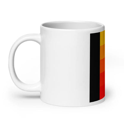 Orange Gradient AI White Glossy Mug