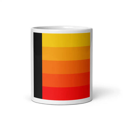 Orange Gradient AI White Glossy Mug - 11 oz