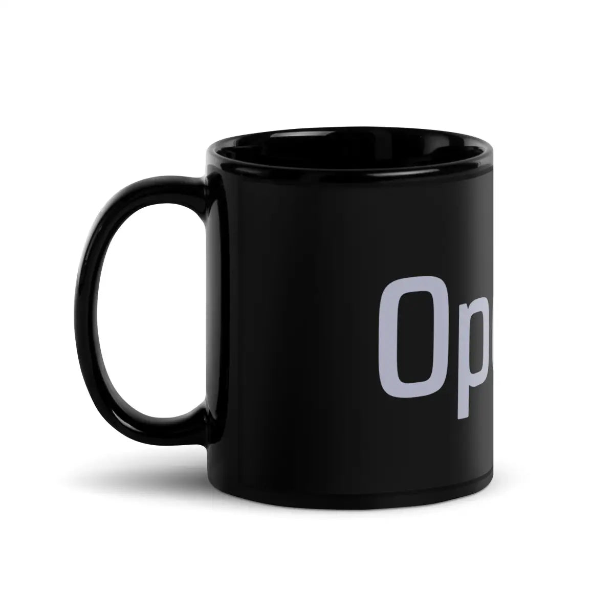 Original 2015-2017 OpenAI Logo Black Glossy Mug