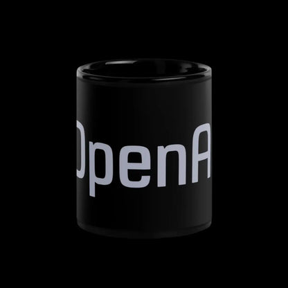 Original 2015-2017 OpenAI Logo Black Glossy Mug