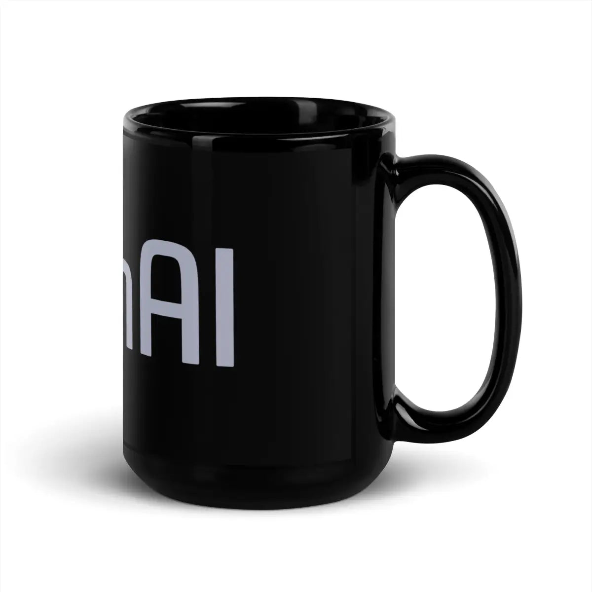 Original 2015-2017 OpenAI Logo Black Glossy Mug