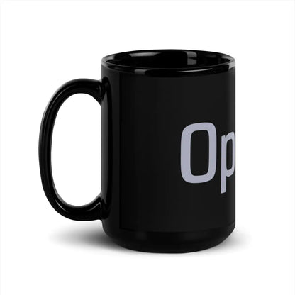 Original 2015-2017 OpenAI Logo Black Glossy Mug