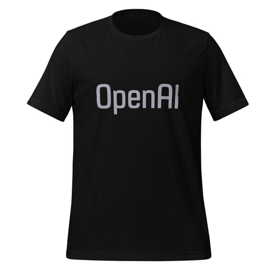 Original OpenAI Logo T - Shirt (unisex) - Black - AI Store