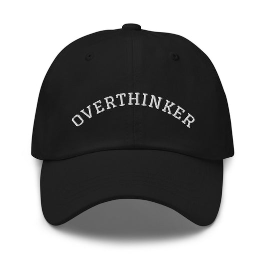 OVERTHINKER Embroidered Cap - Black - AI Store