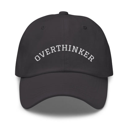 OVERTHINKER Embroidered Cap - Dark Grey - AI Store