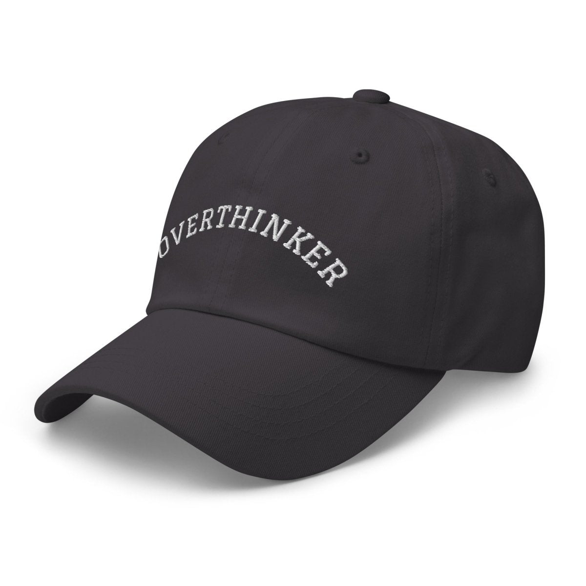 OVERTHINKER Embroidered Cap - Dark Grey - AI Store