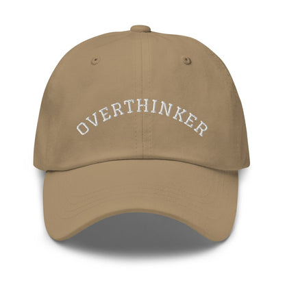 OVERTHINKER Embroidered Cap - Khaki - AI Store