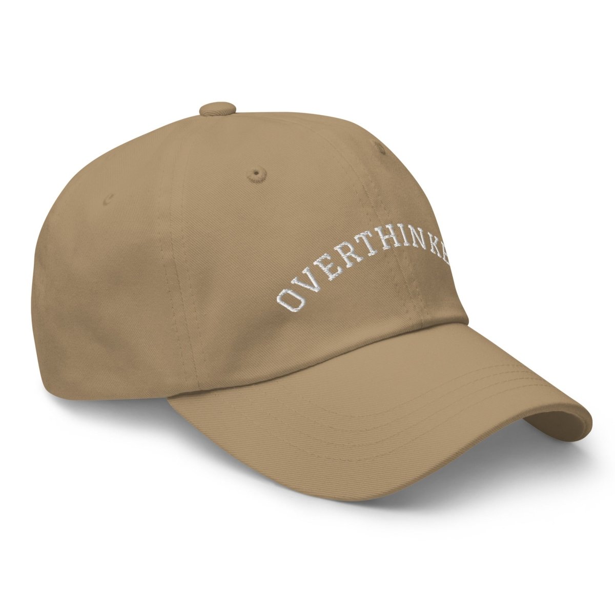 OVERTHINKER Embroidered Cap - Khaki - AI Store