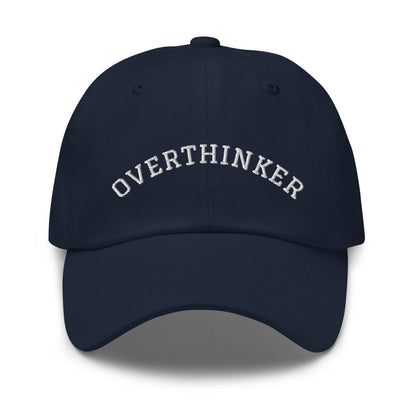 OVERTHINKER Embroidered Cap - Navy - AI Store