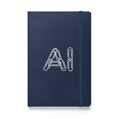 Paper Clips AI Hardcover Bound Notebook - Navy - AI Store