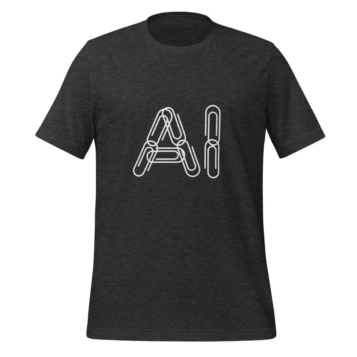 Paper Clips AI T-Shirt (unisex) - Dark Grey Heather / M