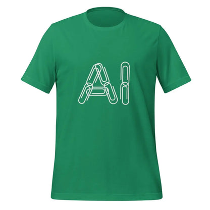 Paper Clips AI T-Shirt (unisex) - Kelly / M