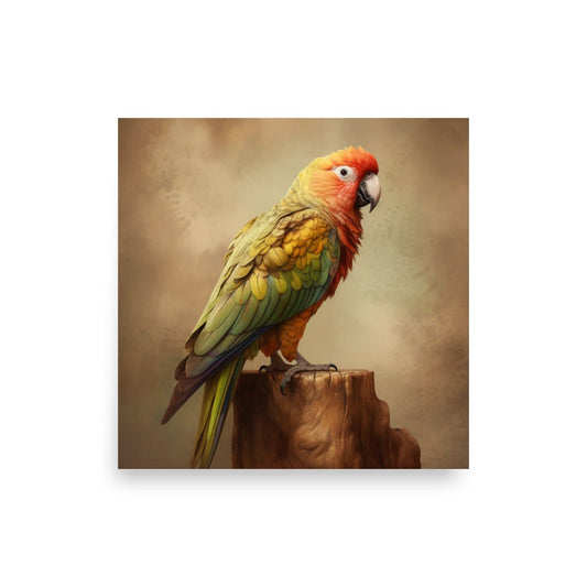 Parrot Poster - 18″×18″ - AI Store