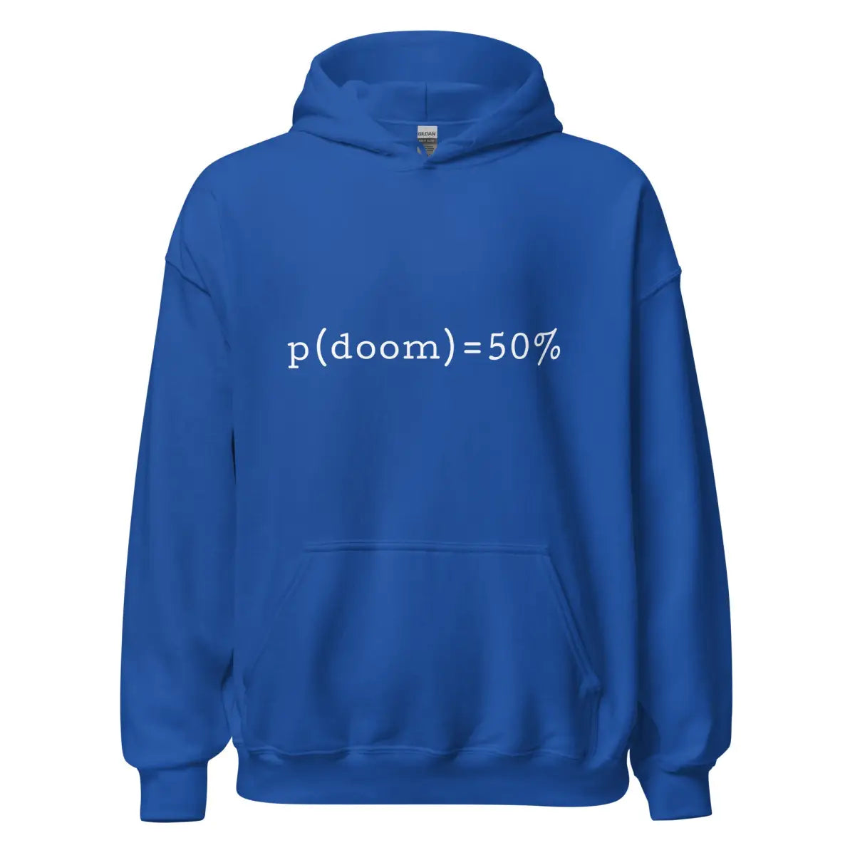 p(doom) = 50% Hoodie (unisex) - Royal / M