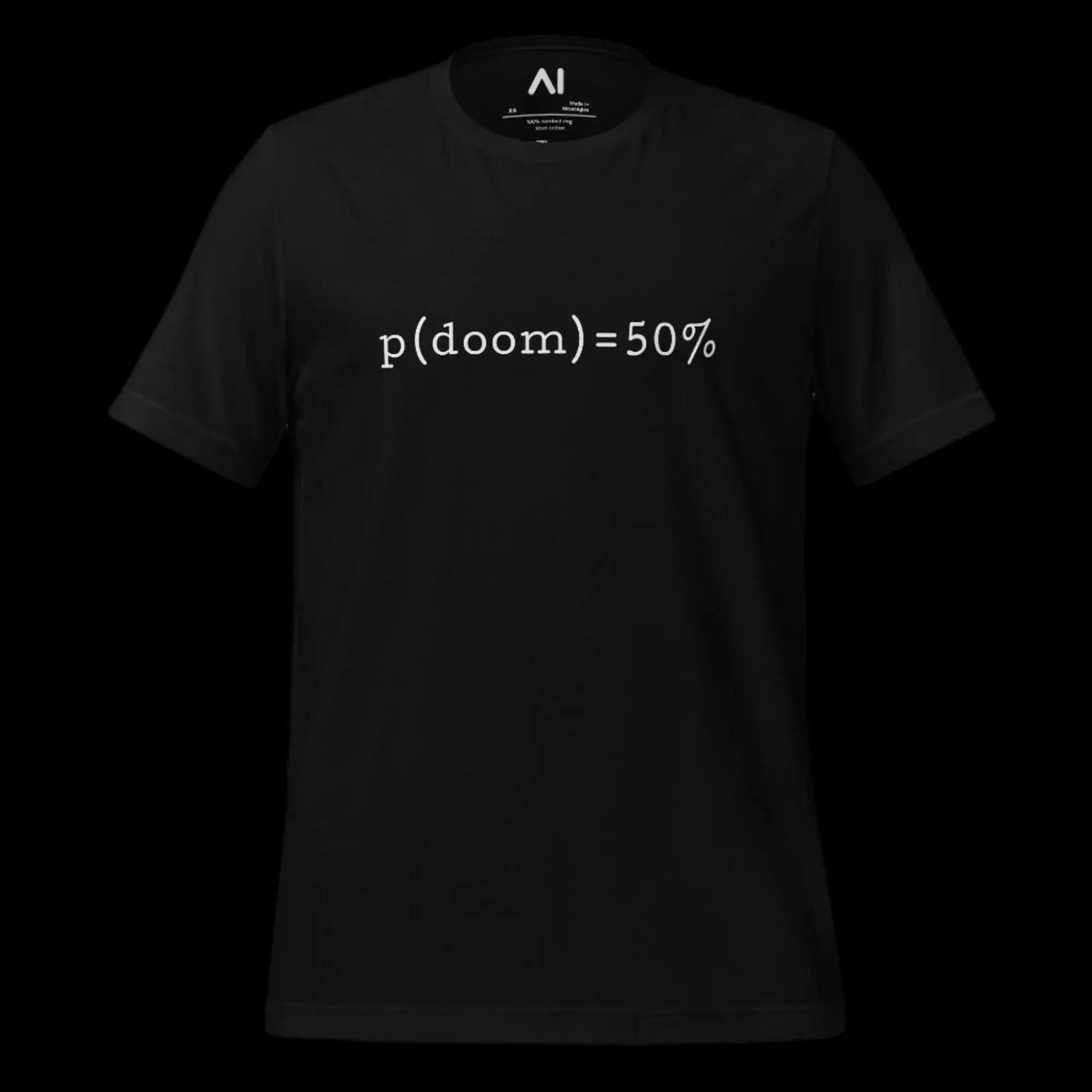 p(doom) = 50% T-Shirt (unisex)