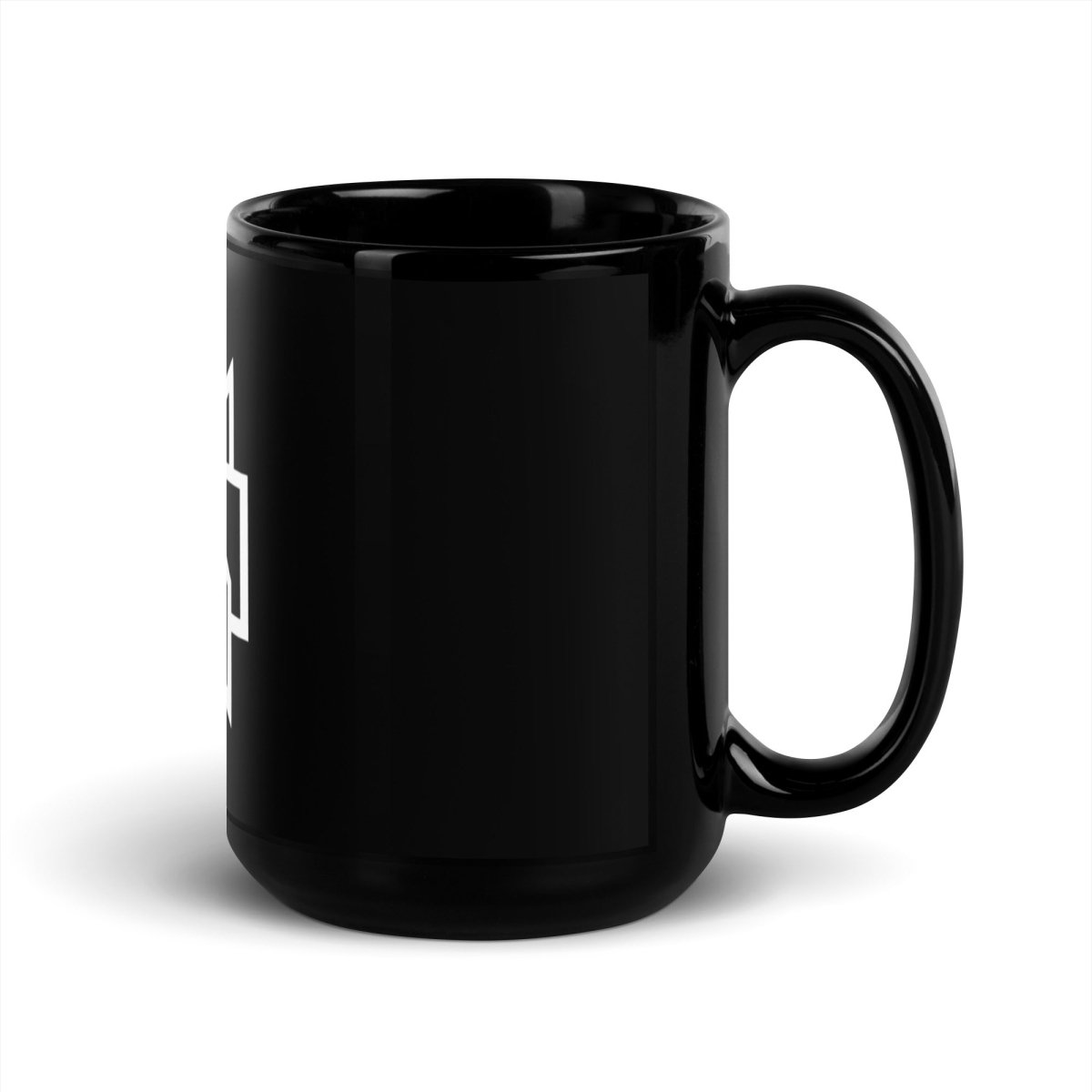 Perplexity AI Icon on Black Glossy Mug - 15 oz - AI Store