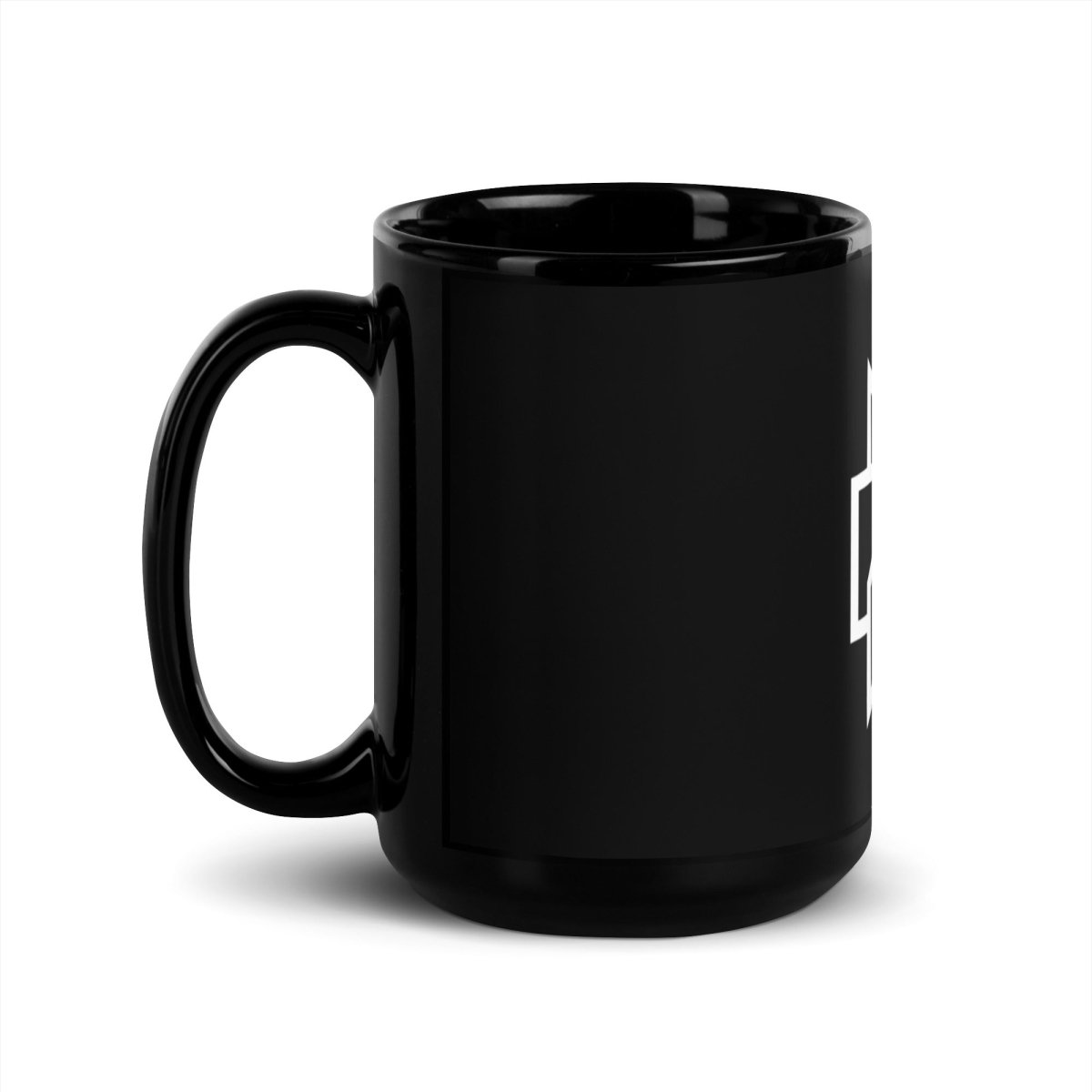 Perplexity AI Icon on Black Glossy Mug - 15 oz - AI Store
