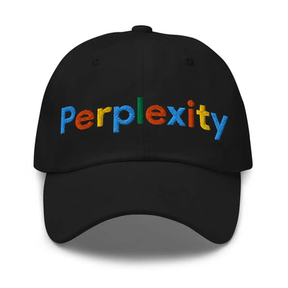 Perplexity Search Logo Cap 2 - Black