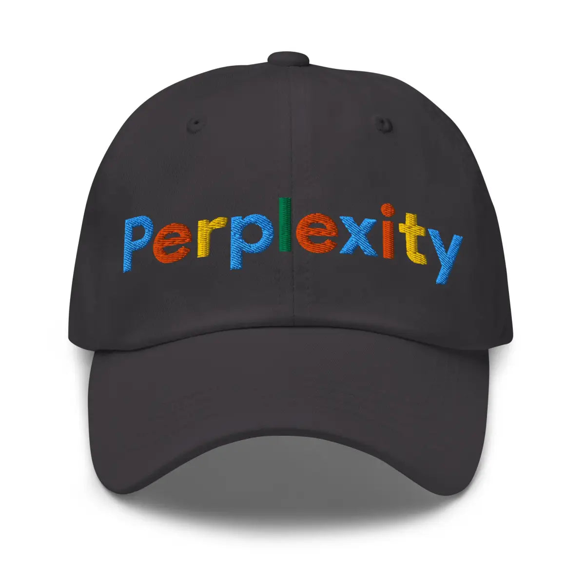 Perplexity Search Logo Cap 2 - Dark Grey