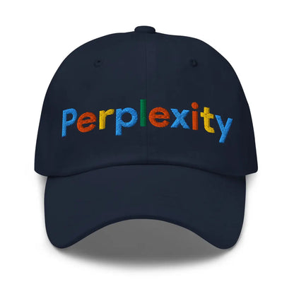 Perplexity Search Logo Cap 2 - Navy