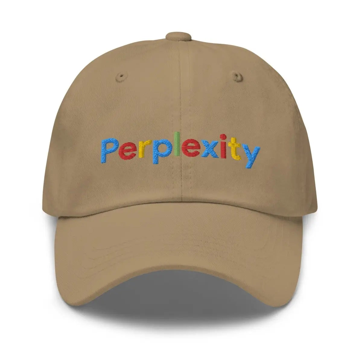 Perplexity Search Logo Cap - Khaki