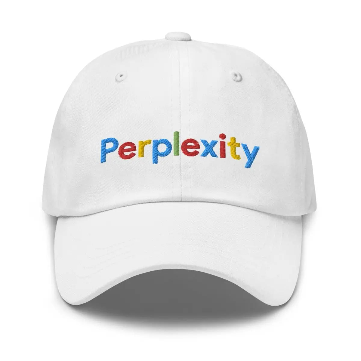 Perplexity Search Logo Cap - White