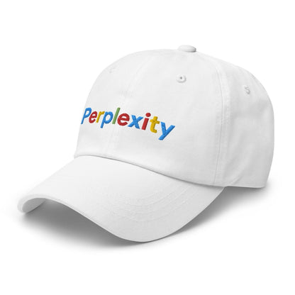 Perplexity Search Logo Embroidered Cap - Black - AI Store