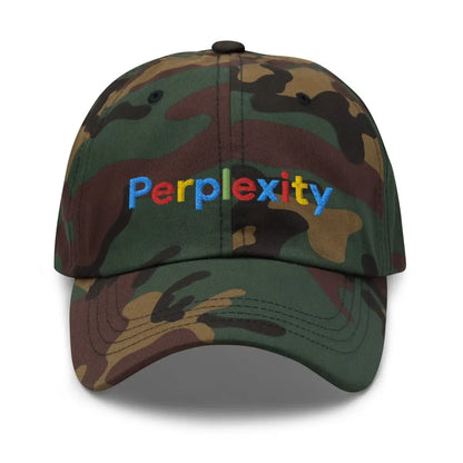 Perplexity Search Logo Cap - Green Camo