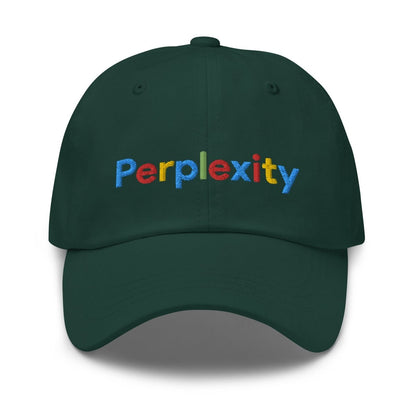 Perplexity Search Logo Embroidered Cap - Spruce - AI Store