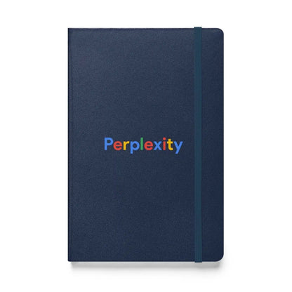 Perplexity Search Logo Hardcover Bound Notebook - Navy