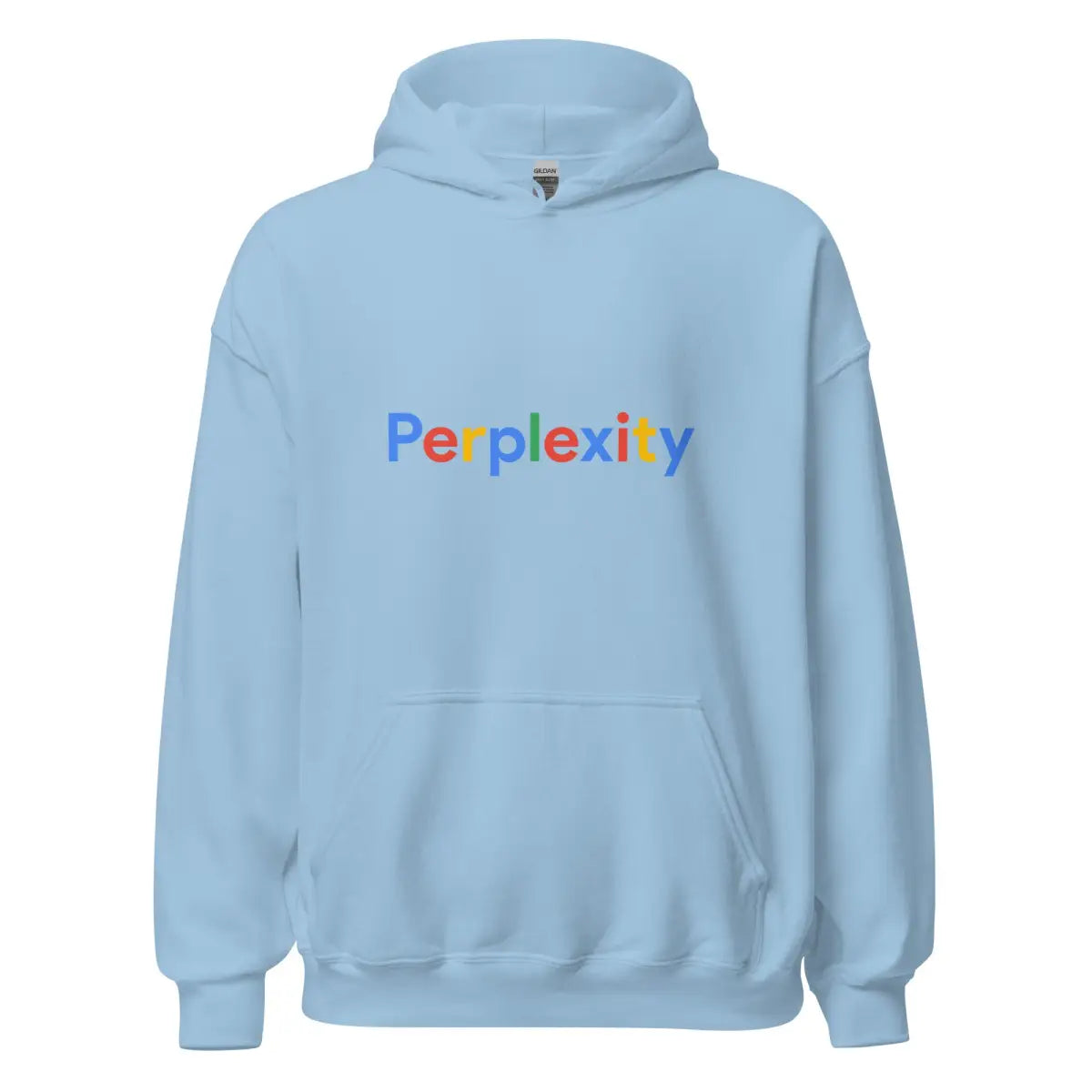 Perplexity Search Logo Hoodie (unisex) - Light Blue / M