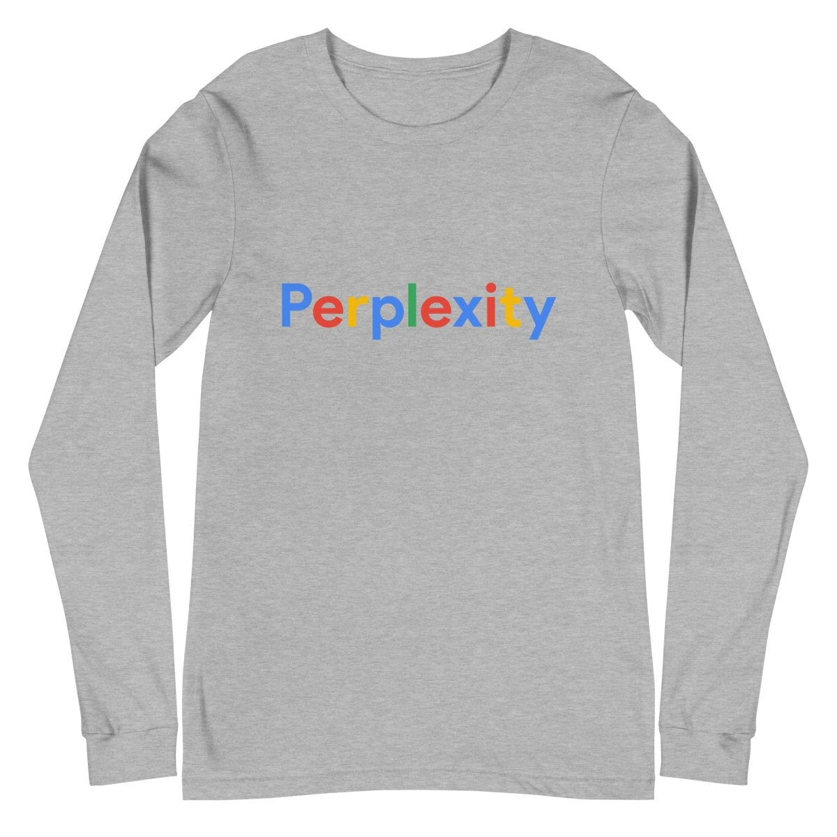 Perplexity Search Logo Long Sleeve T-Shirt (unisex) - Athletic Heather - AI Store