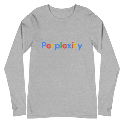 Perplexity Search Logo Long Sleeve T-Shirt (unisex) - Athletic Heather / M