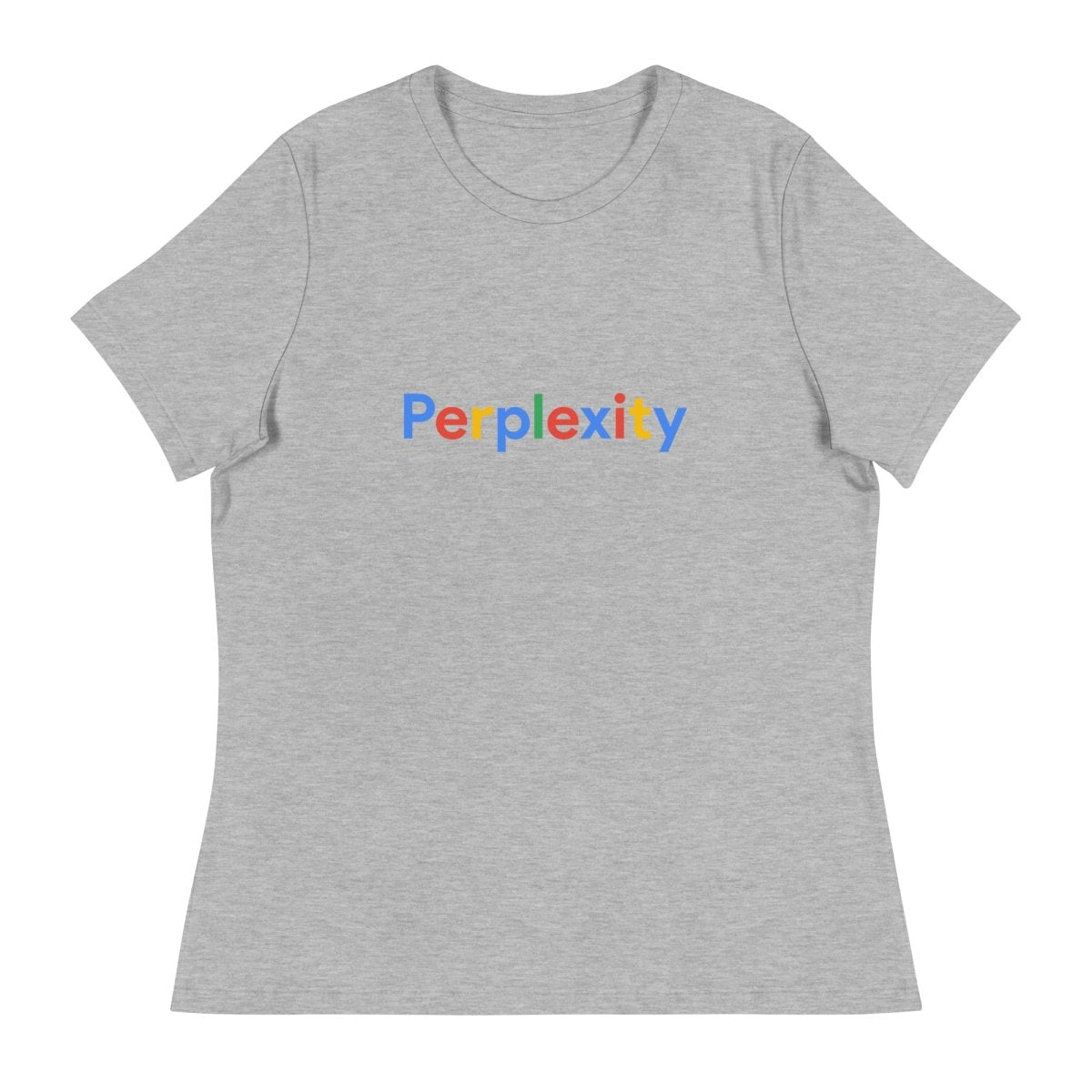 Perplexity Search Logo Relaxed T-Shirt (women) - Athletic Heather - AI Store