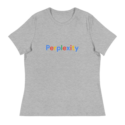 Perplexity Search Logo Relaxed T-Shirt (women) - Athletic Heather / M