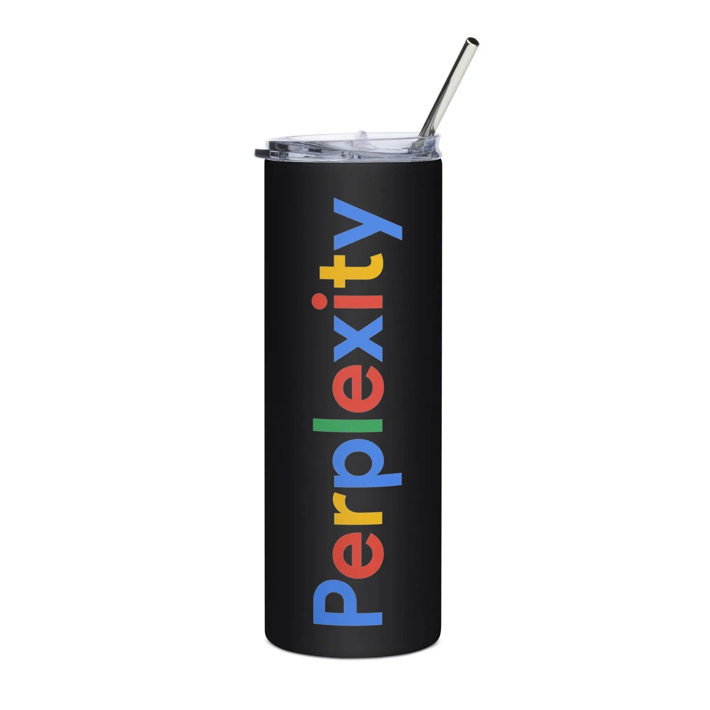 Perplexity Search Logo Stainless Steel Tumbler