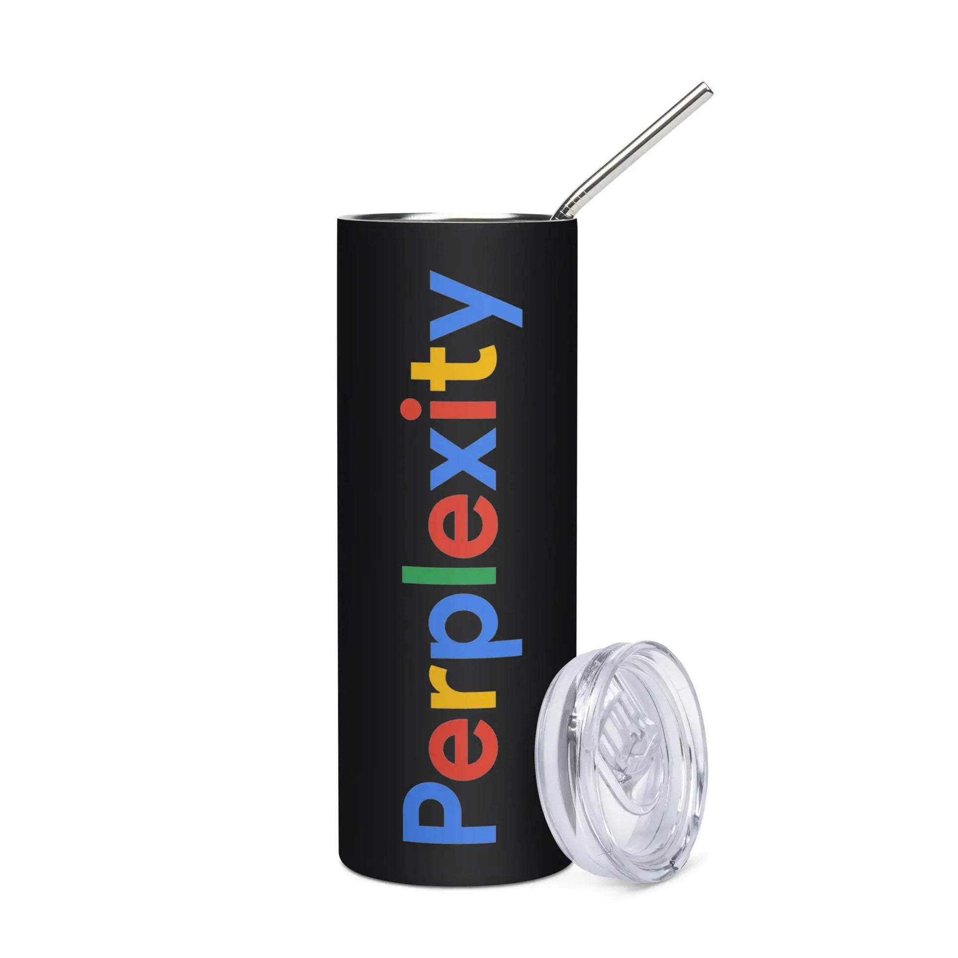 Perplexity Search Logo Stainless Steel Tumbler