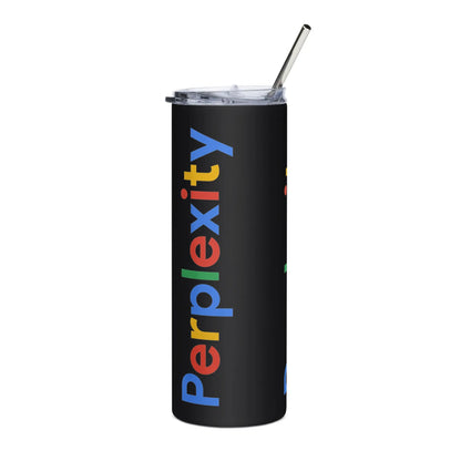 Perplexity Search Logo Stainless Steel Tumbler