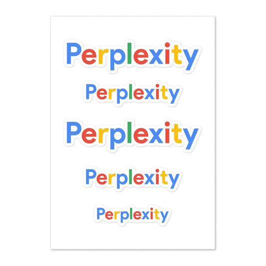 The Perplexity Search Logo Sticker Sheet.