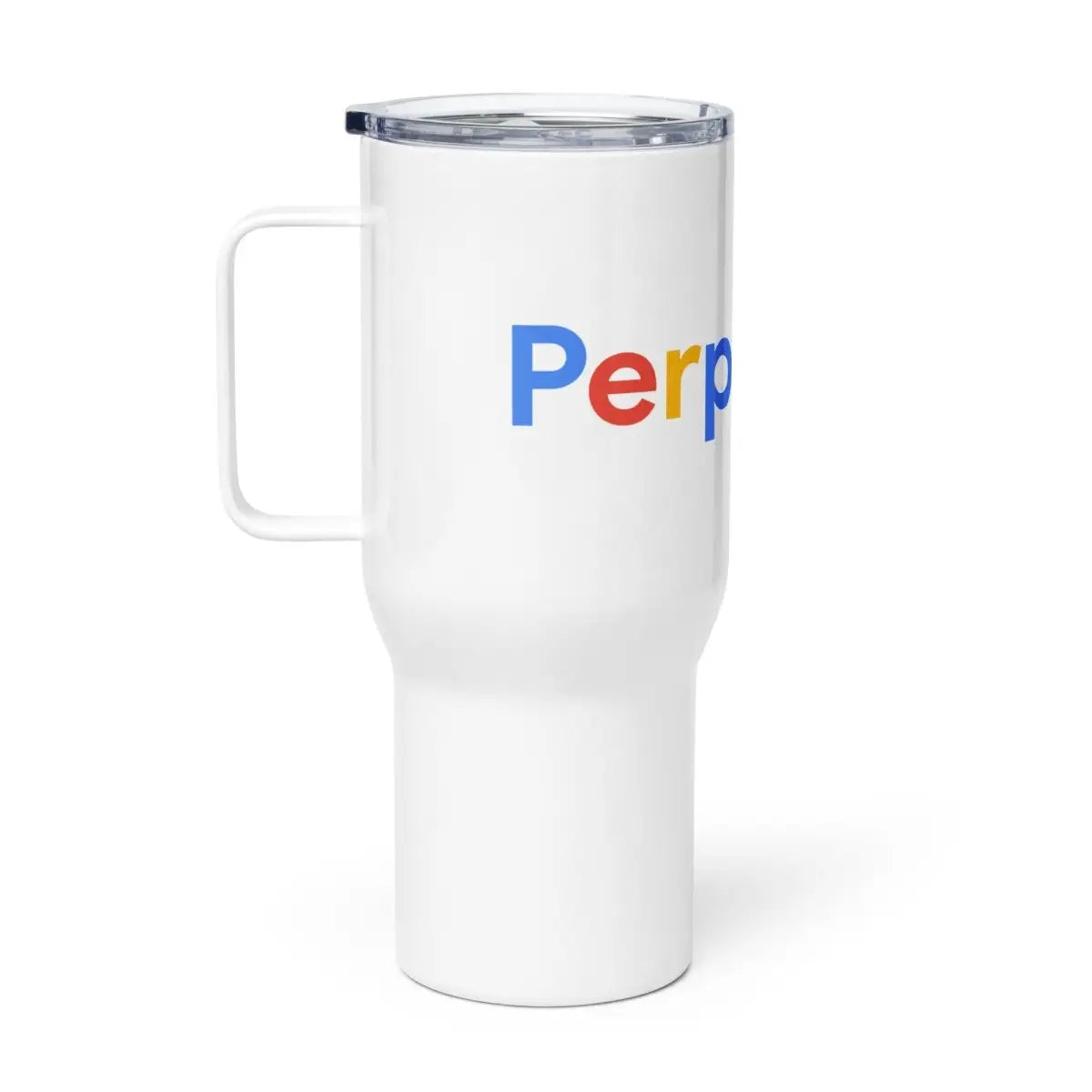 Perplexity Search Logo Travel Mug with Handle - 25 oz (739 ml)