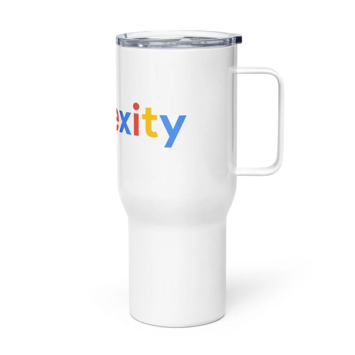 Perplexity Search Logo Travel Mug with Handle - 25 oz (739 ml)